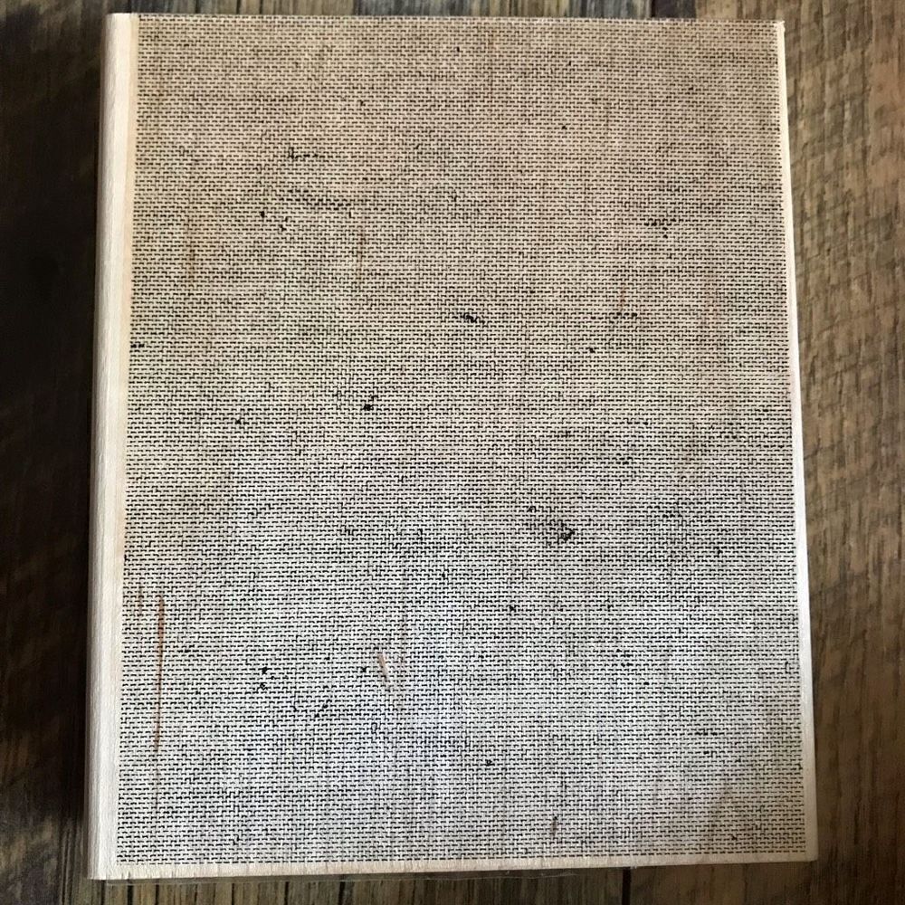 Stampin’ Up! Large background stamp linen 6” x 5” New